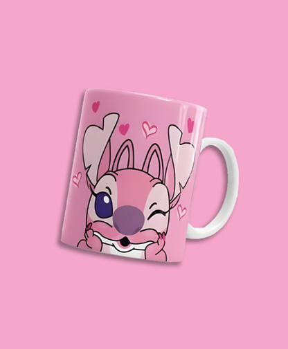 Stitch and Angela mugs