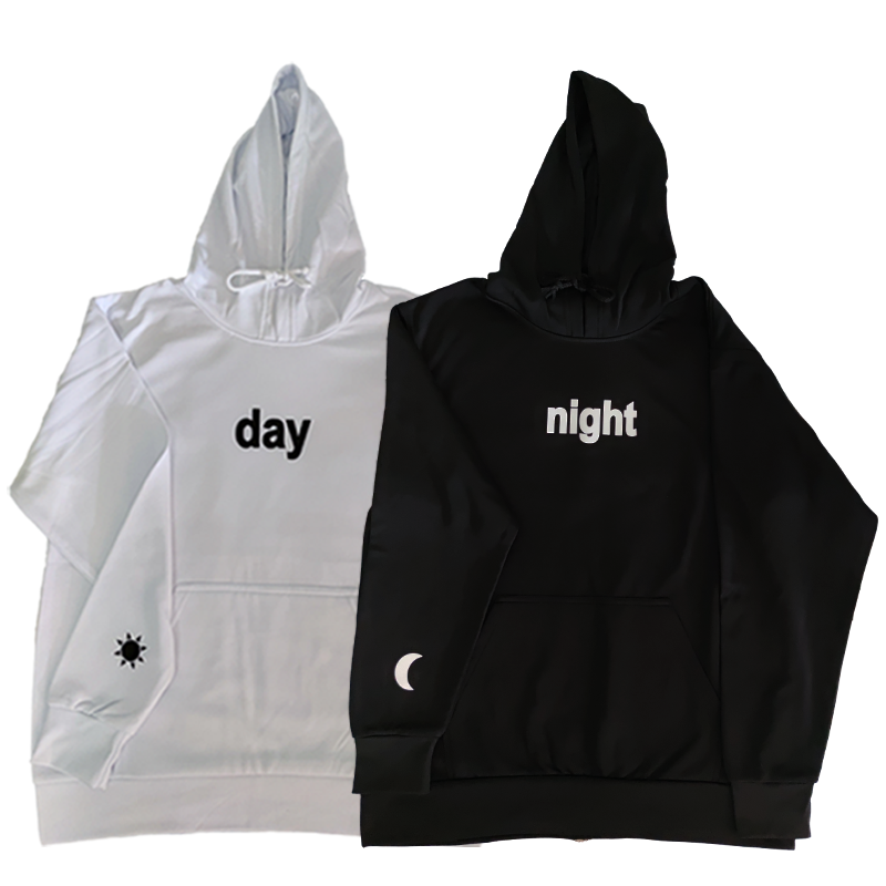 Night and Day couple hoodies